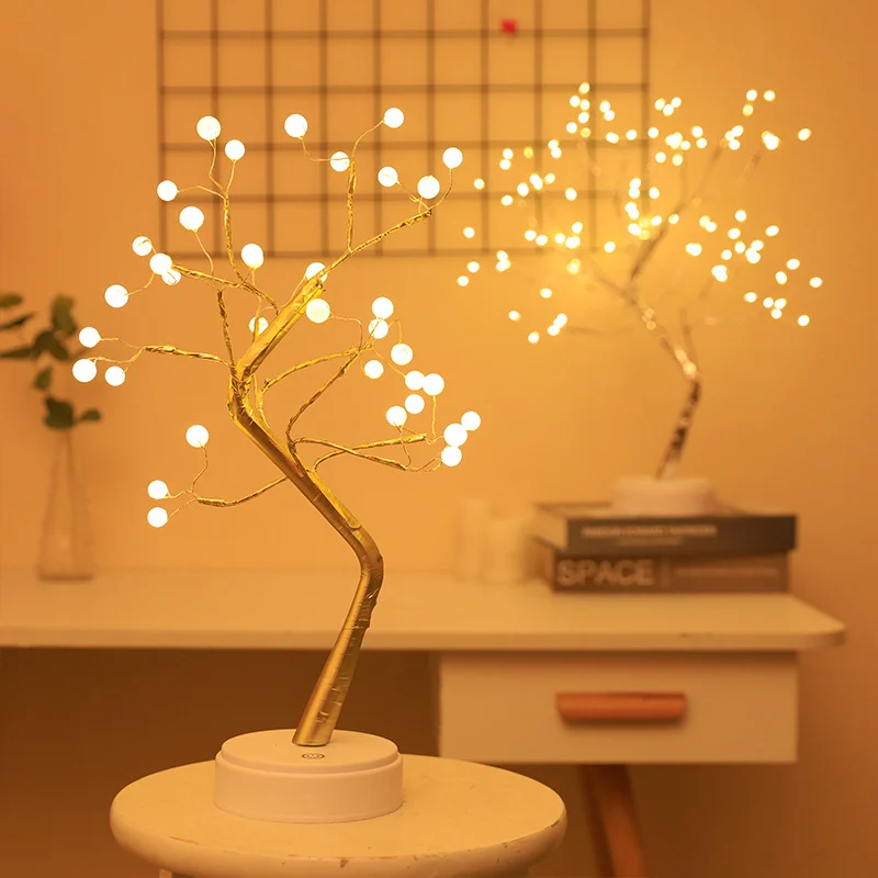 Decorative LED Copper Wire Bonsai Tree Light