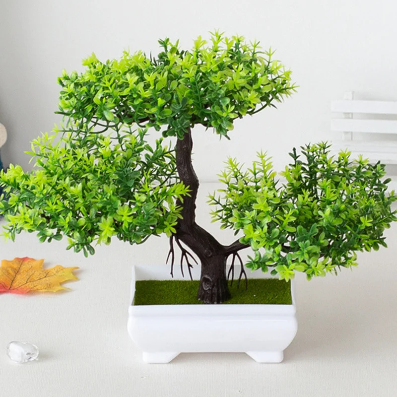 Small Green Pine Fake Grass Green Plants Home Entrance Decoration Potted Small Trees