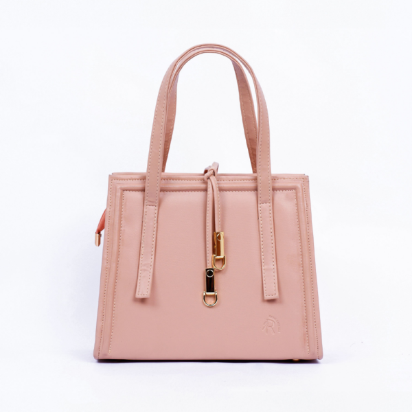 Elegant Pink Leather Shoulder Handbag for Women