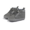 Soft sole high-top baby shoes in blue yellow grey black