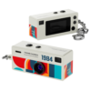 Red G6 Kids Mini Thumb 1080P HD Retro Camera showing front lens and back screen